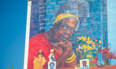 Mural gigante homenageia escritora Conceição Evaristo na Zona Portuária do Rio