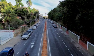Obras na entrada da cidade seguem avançando e entram em nova etapa
