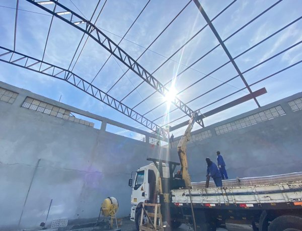 Prefeitura de Três Rios avança na reta final das obras do novo Ginásio Poliesportivo