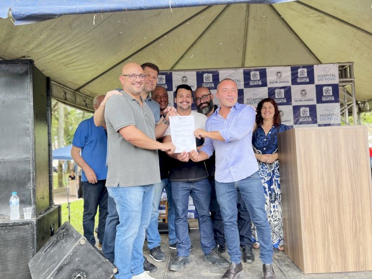 Aluísio d'Elias assina Ordem de Serviço para construção do Hospital Municipal de Quatis