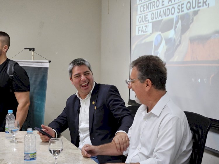 Prefeito Joa e Senador Portinho lançam obra da Galeria de Drenagem de Águas Pluviais do Centro