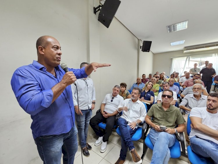 Prefeito Joa e Senador Portinho lançam obra da Galeria de Drenagem de Águas Pluviais do Centro
