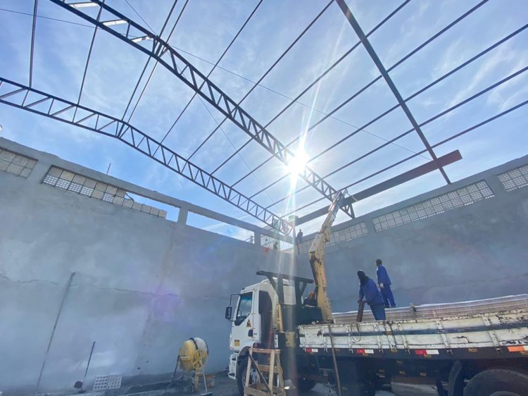 Prefeitura de Três Rios avança na reta final das obras do novo Ginásio Poliesportivo